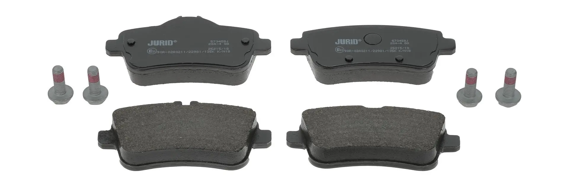 Bremsbelagsatz, Scheibenbremse Hinterachse JURID 573458J