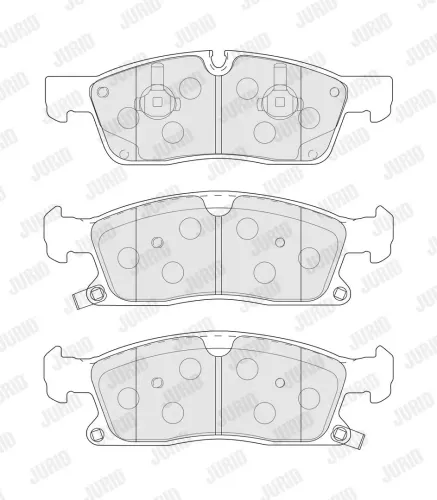 Bremsbelagsatz, Scheibenbremse Vorderachse JURID 573459J Bild Bremsbelagsatz, Scheibenbremse Vorderachse JURID 573459J