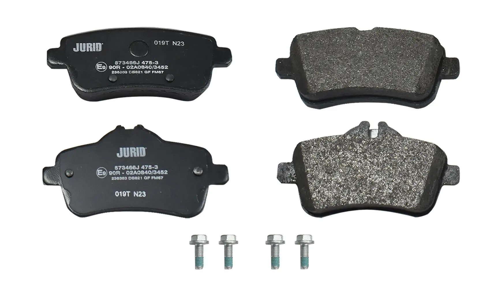 Bremsbelagsatz, Scheibenbremse Hinterachse JURID 573466J