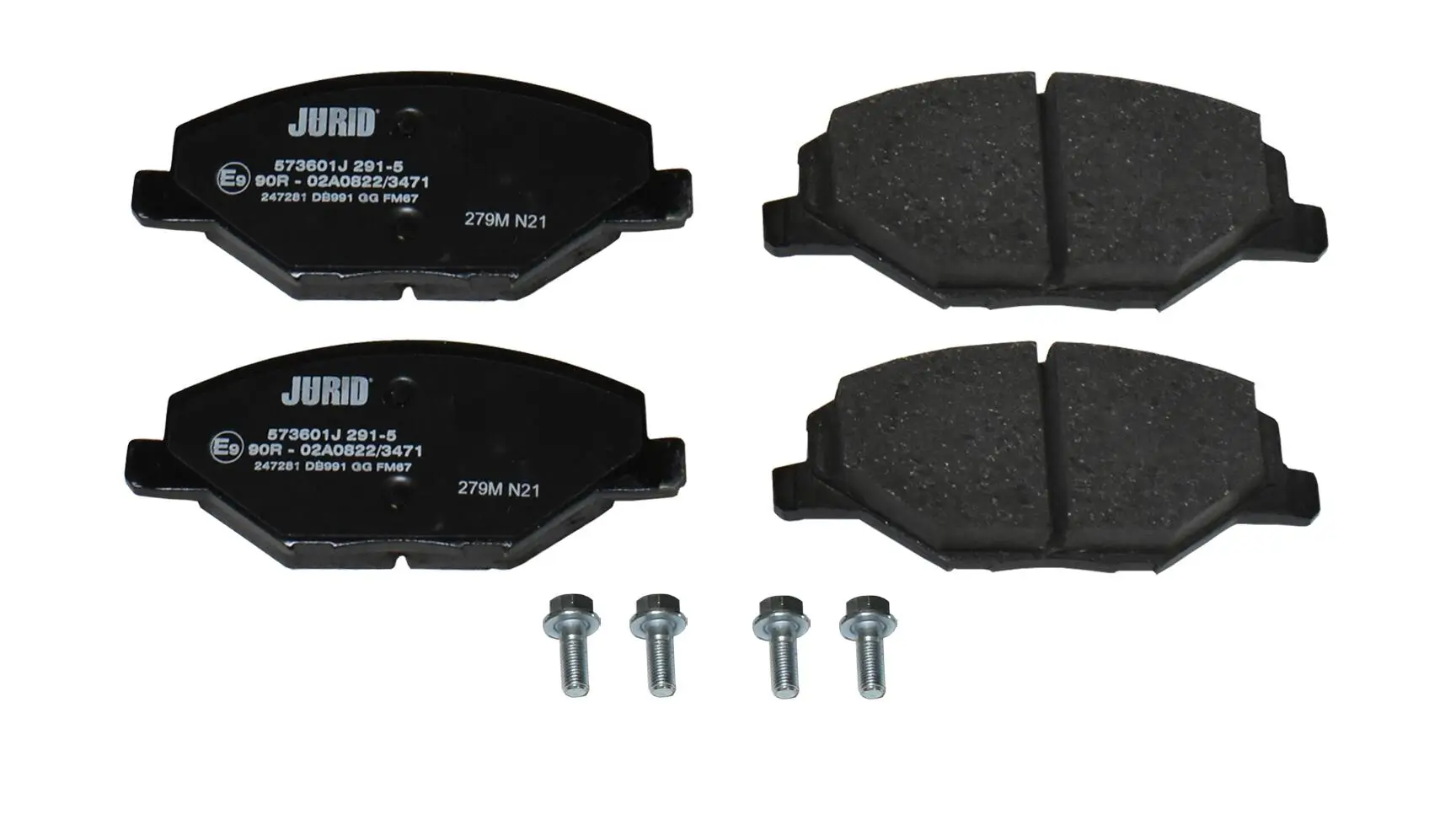 Bremsbelagsatz, Scheibenbremse Vorderachse JURID 573601J