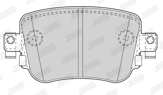 Bremsbelagsatz, Scheibenbremse JURID 573603J Bild Bremsbelagsatz, Scheibenbremse JURID 573603J