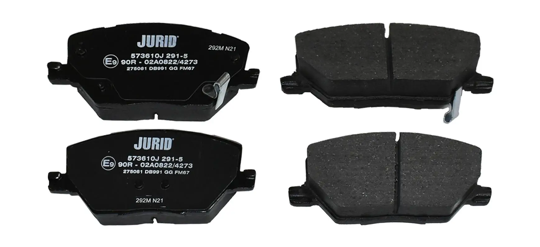 Bremsbelagsatz, Scheibenbremse Vorderachse JURID 573610J
