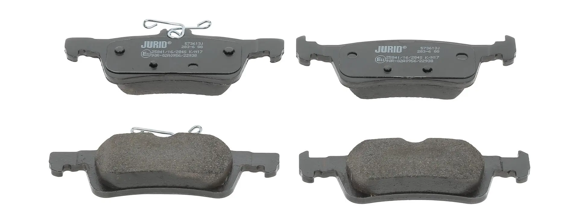 Bremsbelagsatz, Scheibenbremse Hinterachse JURID 573613J