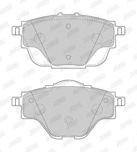 Bremsbelagsatz, Scheibenbremse Hinterachse JURID 573622J Bild Bremsbelagsatz, Scheibenbremse Hinterachse JURID 573622J