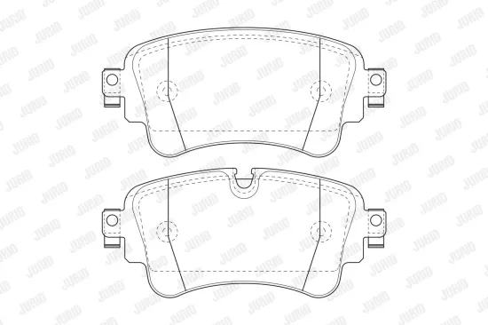 Bremsbelagsatz, Scheibenbremse JURID 573629J Bild Bremsbelagsatz, Scheibenbremse JURID 573629J