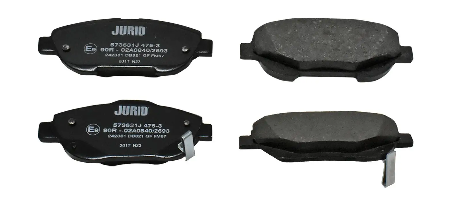 Bremsbelagsatz, Scheibenbremse Vorderachse JURID 573631J