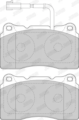 Bremsbelagsatz, Scheibenbremse Vorderachse JURID 573637J Bild Bremsbelagsatz, Scheibenbremse Vorderachse JURID 573637J