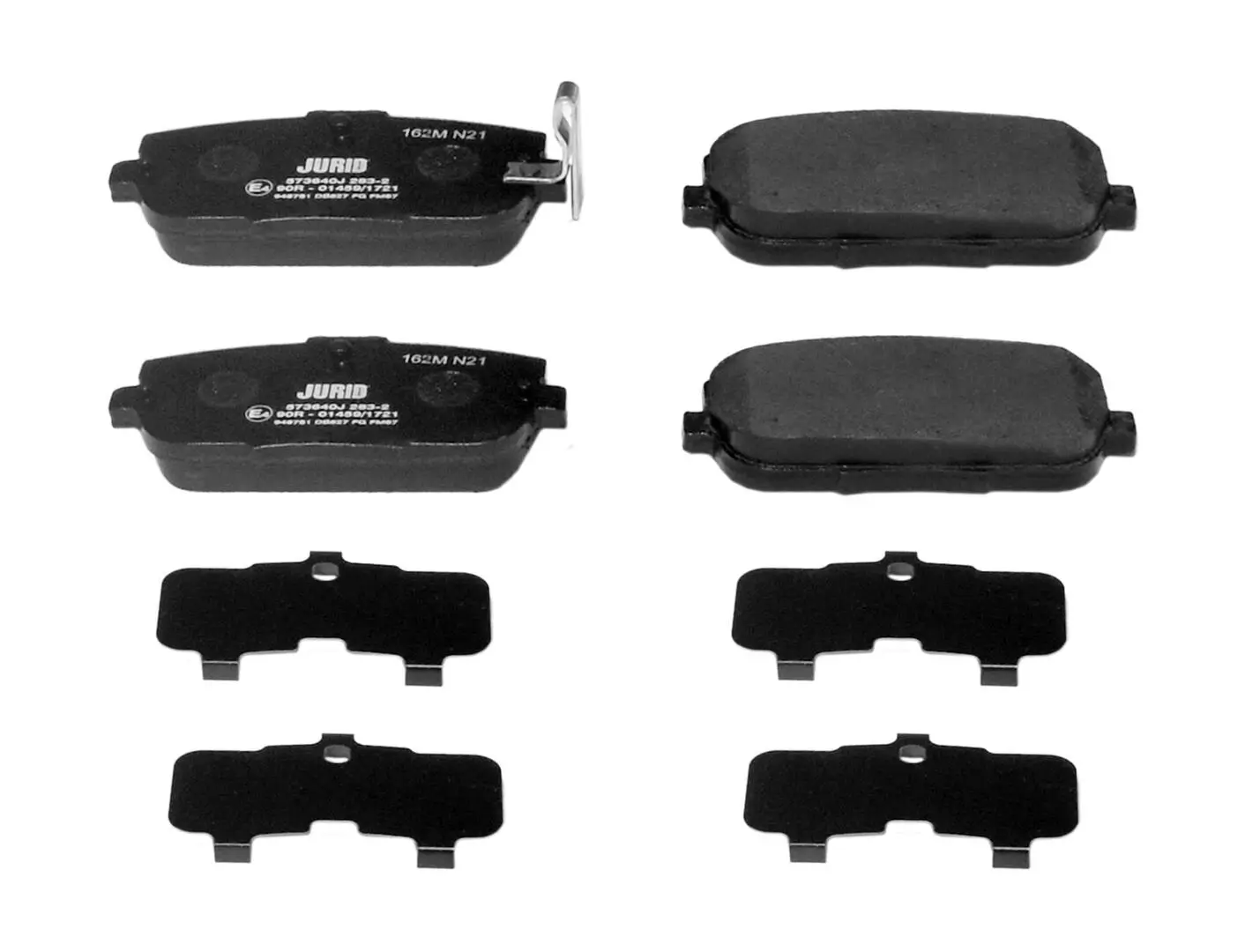 Bremsbelagsatz, Scheibenbremse Hinterachse JURID 573640J