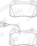 Bremsbelagsatz, Scheibenbremse Vorderachse JURID 573641J