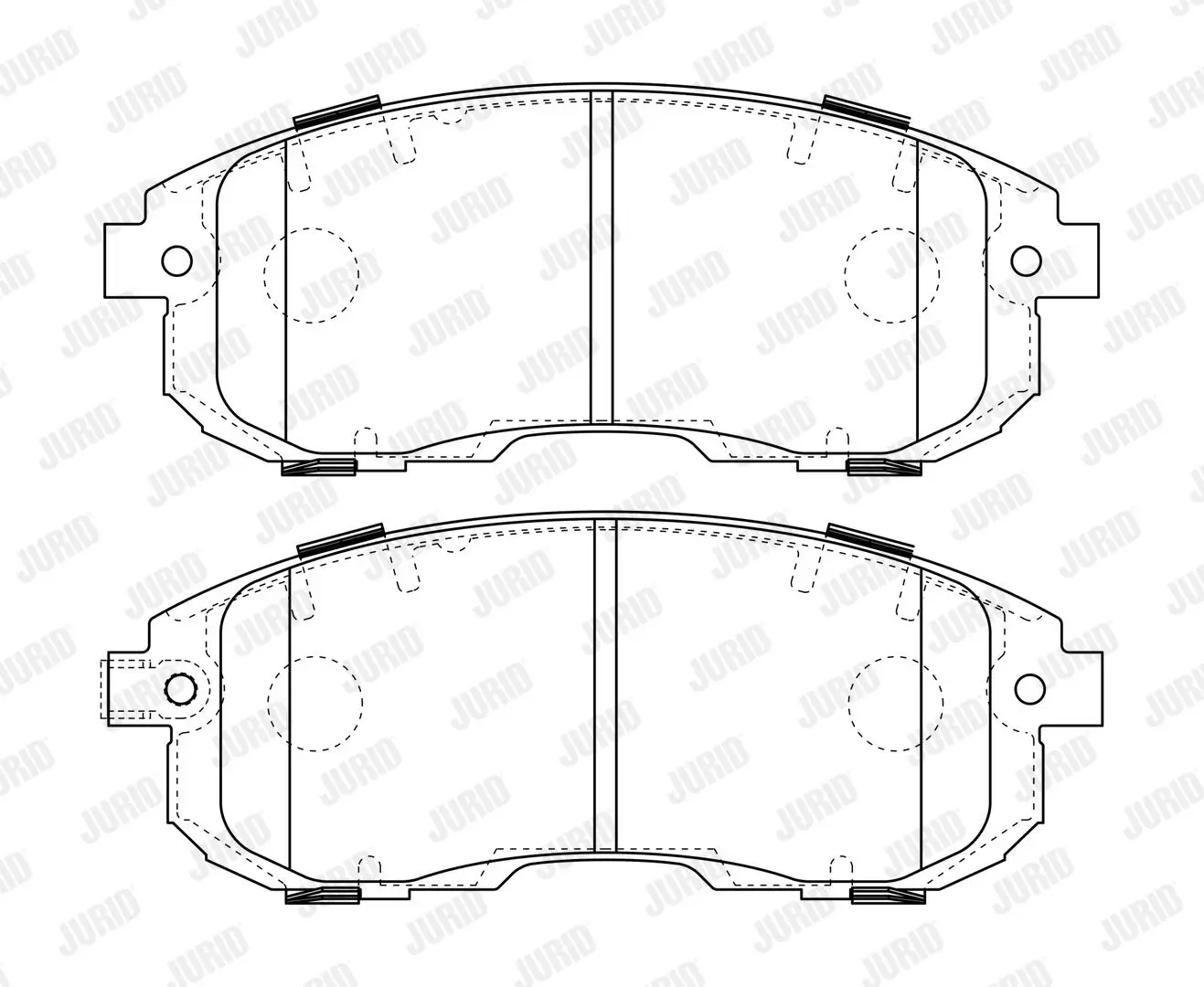 Bremsbelagsatz, Scheibenbremse Vorderachse JURID 573646J