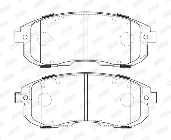 Bremsbelagsatz, Scheibenbremse Vorderachse JURID 573646J Bild Bremsbelagsatz, Scheibenbremse Vorderachse JURID 573646J