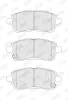 Bremsbelagsatz, Scheibenbremse Vorderachse JURID 573648J Bild Bremsbelagsatz, Scheibenbremse Vorderachse JURID 573648J