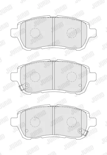 Bremsbelagsatz, Scheibenbremse Vorderachse JURID 573648J Bild Bremsbelagsatz, Scheibenbremse Vorderachse JURID 573648J