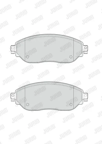 Bremsbelagsatz, Scheibenbremse Vorderachse JURID 573656J Bild Bremsbelagsatz, Scheibenbremse Vorderachse JURID 573656J