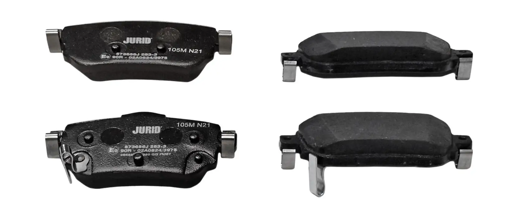 Bremsbelagsatz, Scheibenbremse Hinterachse JURID 573658J