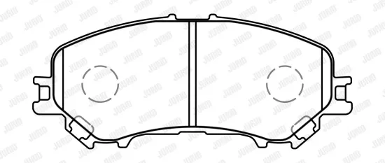 Bremsbelagsatz, Scheibenbremse Vorderachse JURID 573659J Bild Bremsbelagsatz, Scheibenbremse Vorderachse JURID 573659J