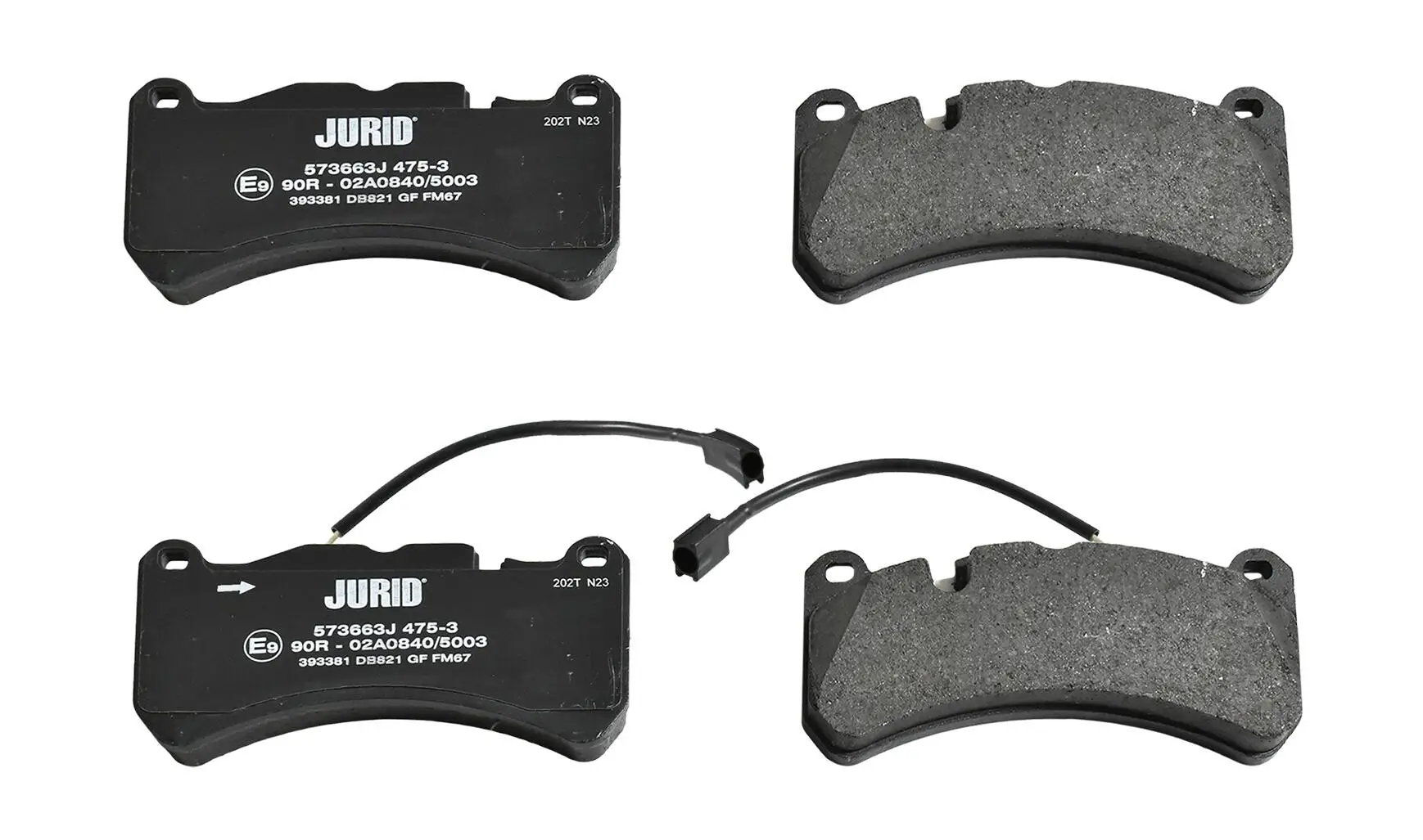 Bremsbelagsatz, Scheibenbremse Vorderachse JURID 573663J
