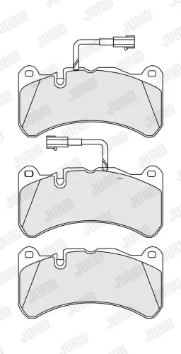 Bremsbelagsatz, Scheibenbremse Vorderachse JURID 573663J Bild Bremsbelagsatz, Scheibenbremse Vorderachse JURID 573663J