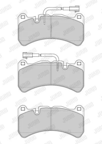Bremsbelagsatz, Scheibenbremse Vorderachse JURID 573663J Bild Bremsbelagsatz, Scheibenbremse Vorderachse JURID 573663J
