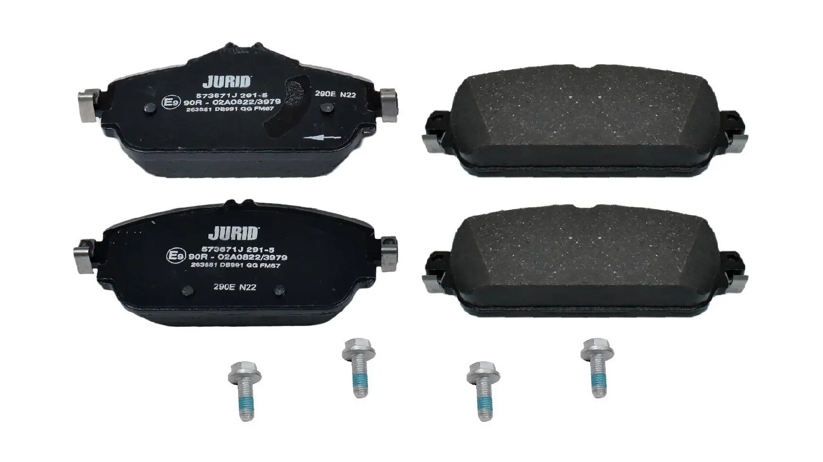 Bremsbelagsatz, Scheibenbremse Vorderachse JURID 573671J