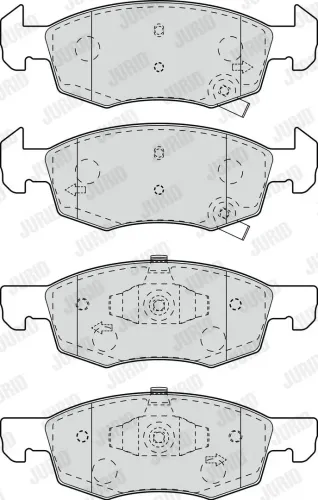 Bremsbelagsatz, Scheibenbremse Vorderachse JURID 573672J Bild Bremsbelagsatz, Scheibenbremse Vorderachse JURID 573672J