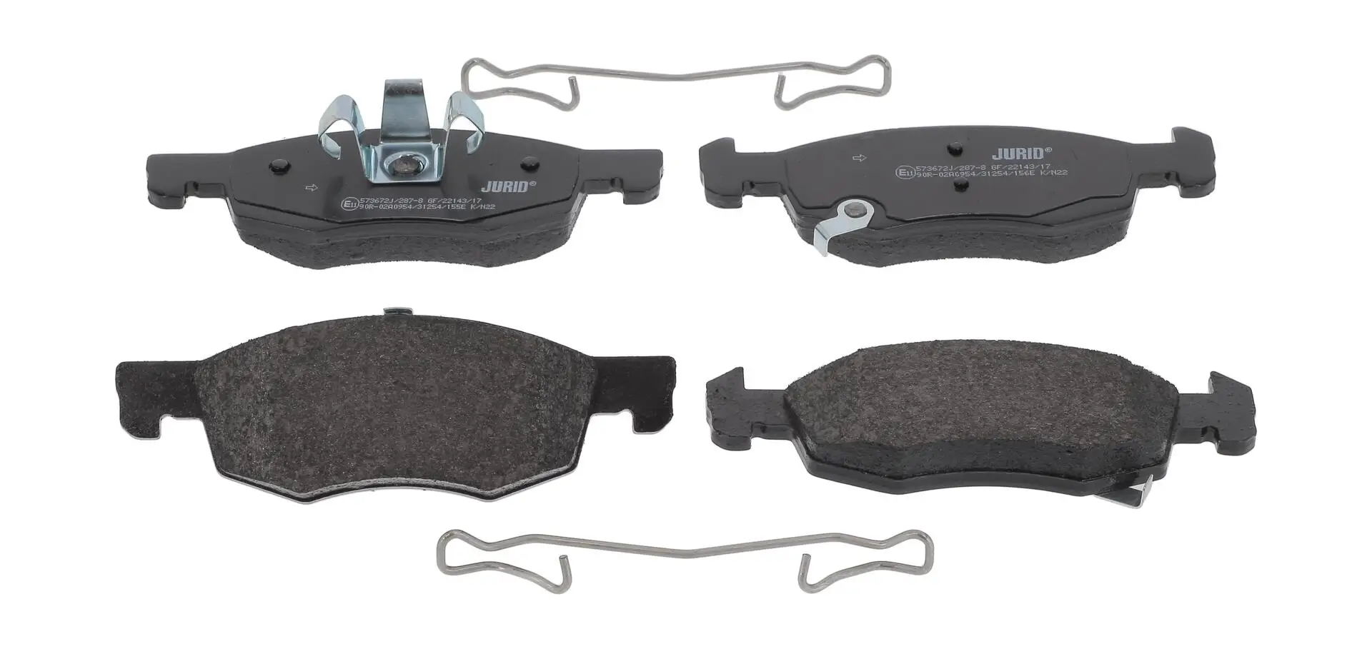 Bremsbelagsatz, Scheibenbremse Vorderachse JURID 573672J