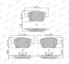 Bremsbelagsatz, Scheibenbremse Vorderachse JURID 573674J