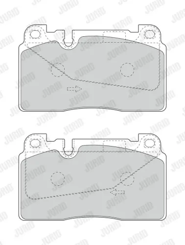 Bremsbelagsatz, Scheibenbremse JURID 573688J Bild Bremsbelagsatz, Scheibenbremse JURID 573688J