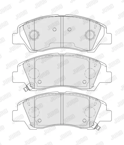 Bremsbelagsatz, Scheibenbremse Vorderachse JURID 573691J Bild Bremsbelagsatz, Scheibenbremse Vorderachse JURID 573691J