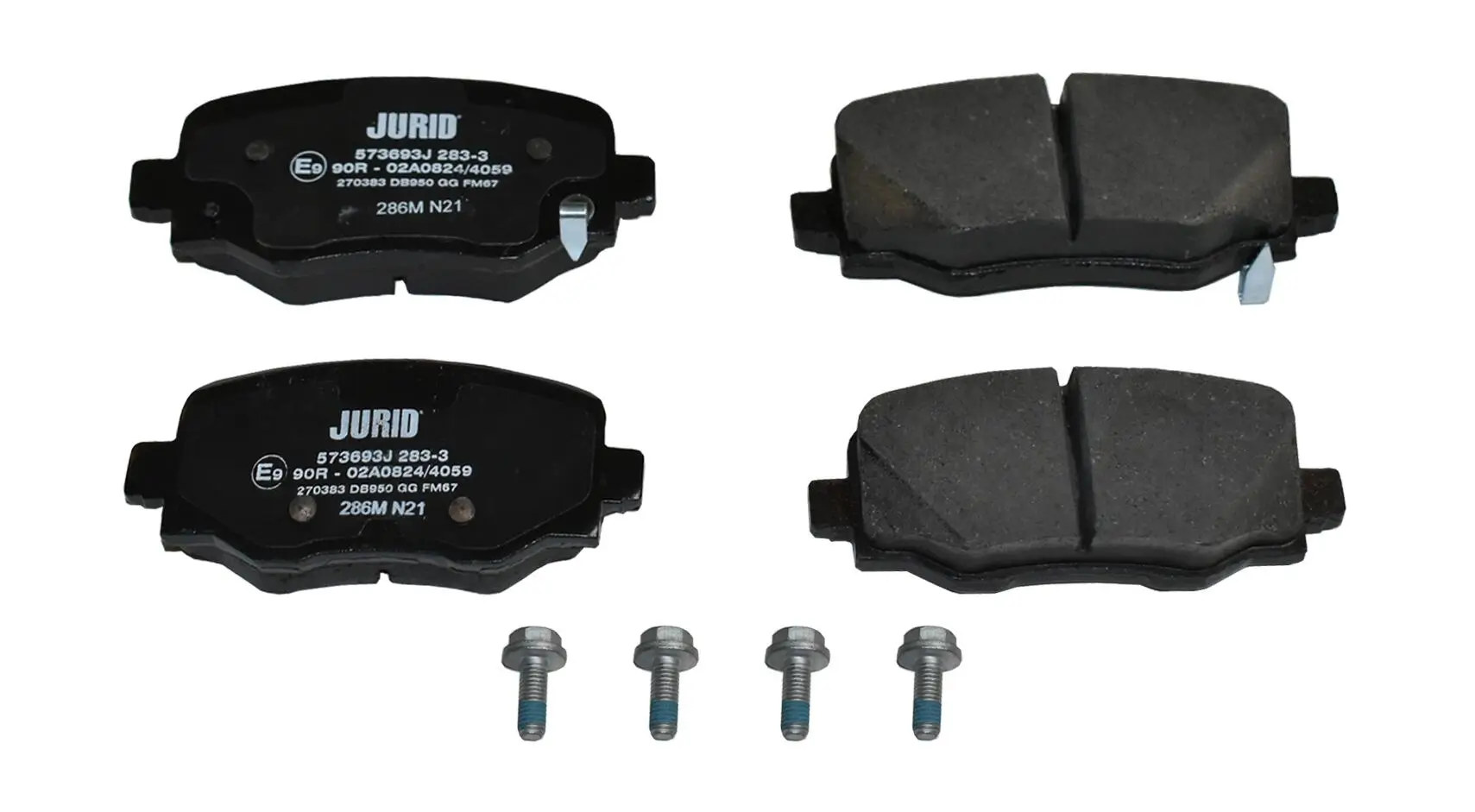 Bremsbelagsatz, Scheibenbremse Hinterachse JURID 573693J