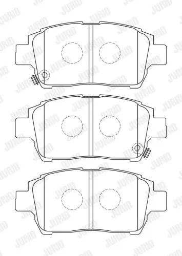 Bremsbelagsatz, Scheibenbremse JURID 573737J Bild Bremsbelagsatz, Scheibenbremse JURID 573737J