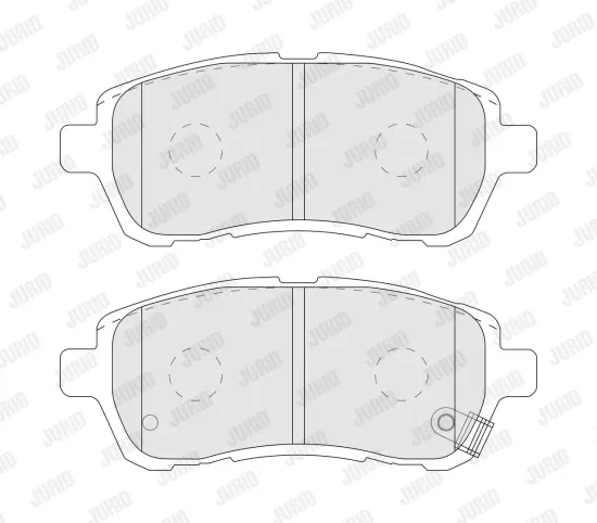 Bremsbelagsatz, Scheibenbremse Vorderachse JURID 573745J Bild Bremsbelagsatz, Scheibenbremse Vorderachse JURID 573745J