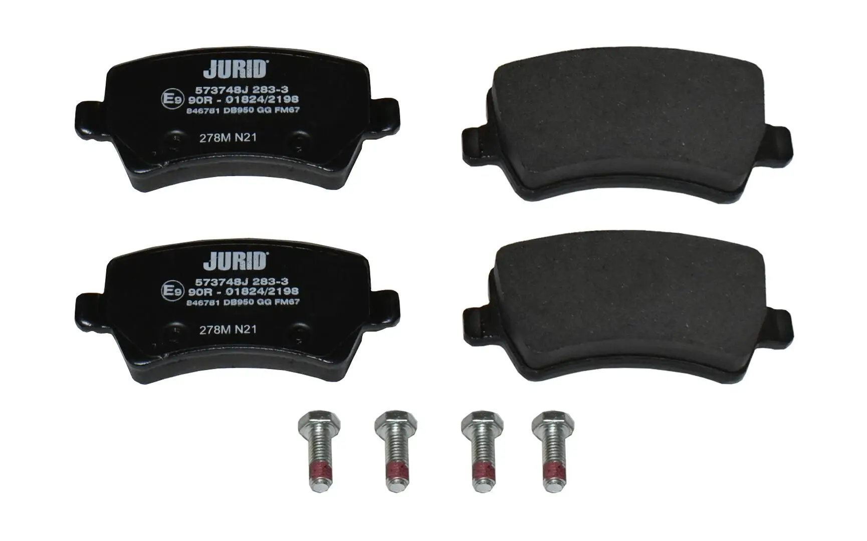 Bremsbelagsatz, Scheibenbremse JURID 573748J