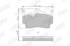 Bremsbelagsatz, Scheibenbremse Hinterachse JURID 573769J Bild Bremsbelagsatz, Scheibenbremse Hinterachse JURID 573769J
