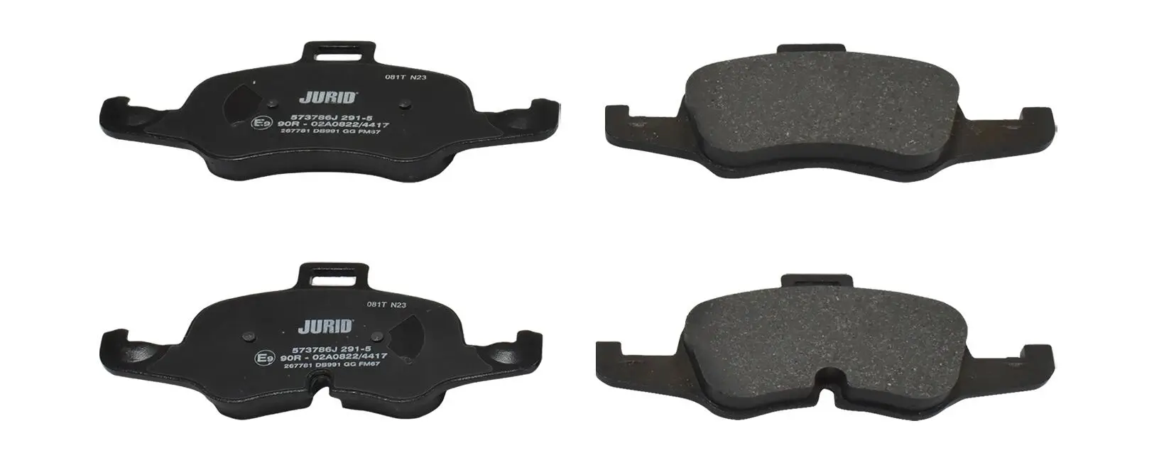 Bremsbelagsatz, Scheibenbremse Vorderachse JURID 573786J