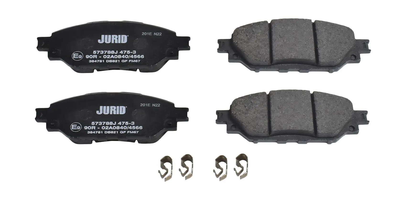 Bremsbelagsatz, Scheibenbremse Vorderachse JURID 573788J