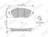 Bremsbelagsatz, Scheibenbremse Vorderachse JURID 573788J Bild Bremsbelagsatz, Scheibenbremse Vorderachse JURID 573788J