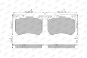 Bremsbelagsatz, Scheibenbremse Vorderachse JURID 573797J