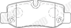 Bremsbelagsatz, Scheibenbremse Hinterachse JURID 573798J Bild Bremsbelagsatz, Scheibenbremse Hinterachse JURID 573798J