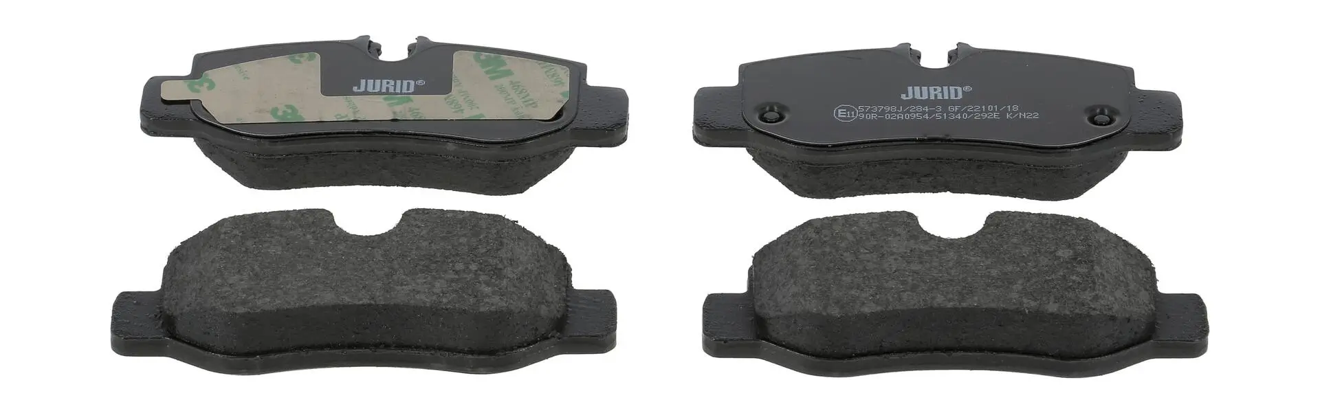 Bremsbelagsatz, Scheibenbremse Hinterachse JURID 573798J