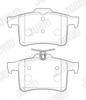 Bremsbelagsatz, Scheibenbremse JURID 573800J Bild Bremsbelagsatz, Scheibenbremse JURID 573800J