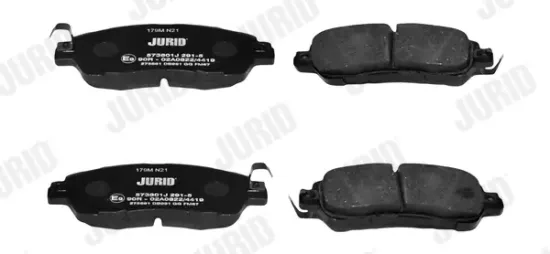 Bremsbelagsatz, Scheibenbremse JURID 573801J Bild Bremsbelagsatz, Scheibenbremse JURID 573801J