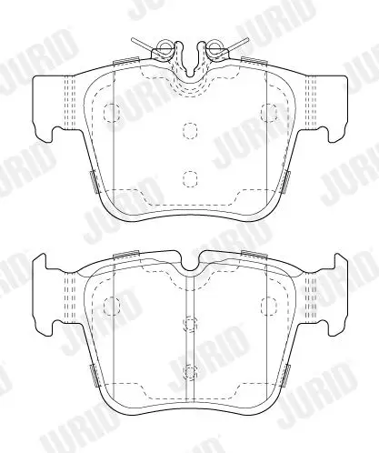 Bremsbelagsatz, Scheibenbremse JURID 573803J Bild Bremsbelagsatz, Scheibenbremse JURID 573803J