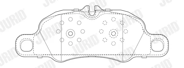 Bremsbelagsatz, Scheibenbremse Vorderachse JURID 573804J