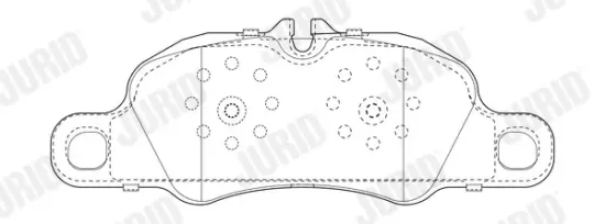 Bremsbelagsatz, Scheibenbremse Vorderachse JURID 573804J Bild Bremsbelagsatz, Scheibenbremse Vorderachse JURID 573804J