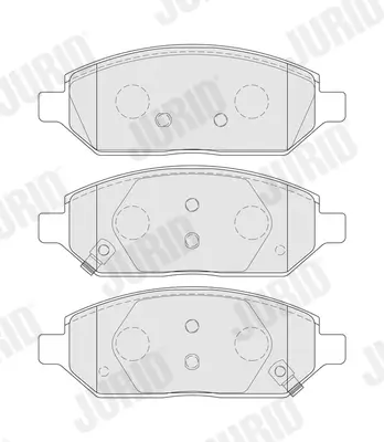 Bremsbelagsatz, Scheibenbremse Vorderachse JURID 573805J Bild Bremsbelagsatz, Scheibenbremse Vorderachse JURID 573805J