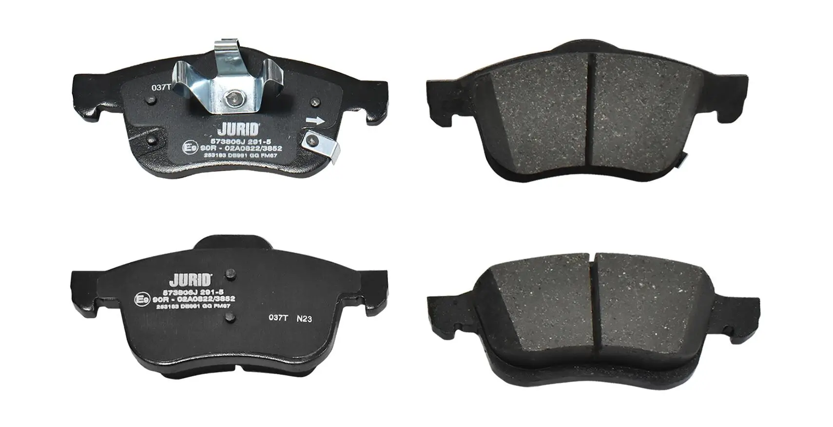 Bremsbelagsatz, Scheibenbremse Vorderachse JURID 573806J