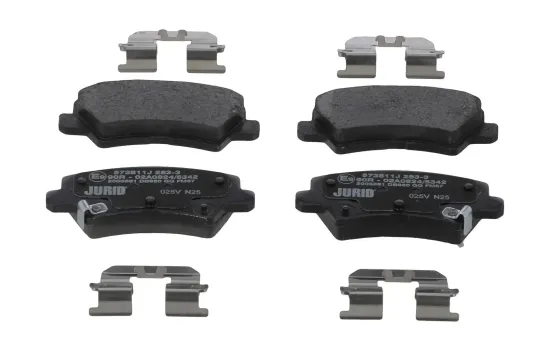 Bremsbelagsatz, Scheibenbremse Hinterachse JURID 573811J Bild Bremsbelagsatz, Scheibenbremse Hinterachse JURID 573811J