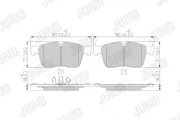 Bremsbelagsatz, Scheibenbremse JURID 573822J