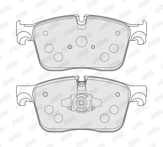 Bremsbelagsatz, Scheibenbremse JURID 573822J Bild Bremsbelagsatz, Scheibenbremse JURID 573822J